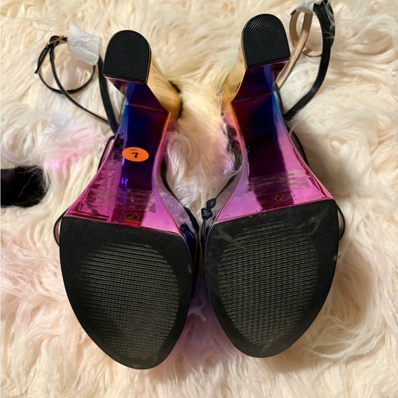 Dolls Kill Iridescent Strappy Heels - Picture 3 of 3